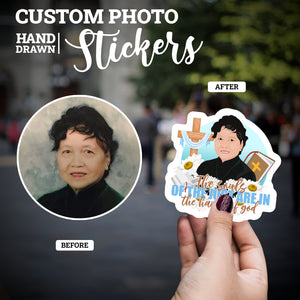 Create your own Custom Stickers for In The Hands of God Memorial