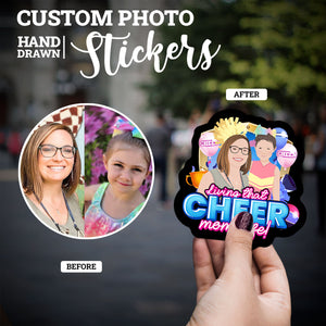 Create your own Custom Stickers for Living that Cheer Mom Life