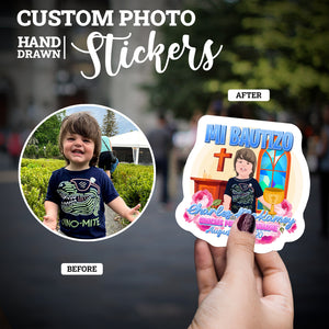 Create your own Custom Stickers for Mi Bautizo
