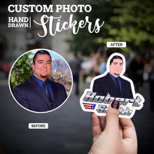 Load image into Gallery viewer, Create your own Custom Stickers for Patriotic Flag Name
