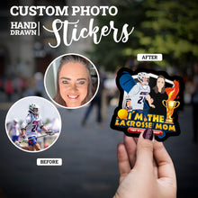 Load image into Gallery viewer, Create your own Custom Stickers for Personalized Lacrosse Mom
