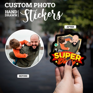 Create your own Custom Stickers for Personalized Super Daddy