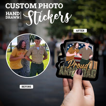 Load image into Gallery viewer, Create your own Custom Stickers for Proud Army Dad
