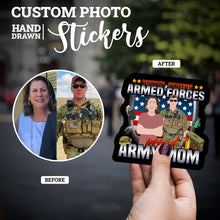 Load image into Gallery viewer, Create your own Custom Stickers for Proud Army Mom
