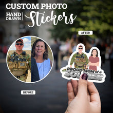 Load image into Gallery viewer, Create your own Custom Stickers for Proud Mom of A Soldier
