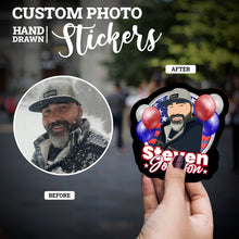 Load image into Gallery viewer, Create your own Custom Stickers for Red White and Blue Name
