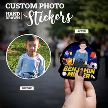 Load image into Gallery viewer, Create your own Custom Stickers for Soccer Name &amp; Picture
