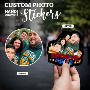 Create your own Custom Stickers for Sports Mom