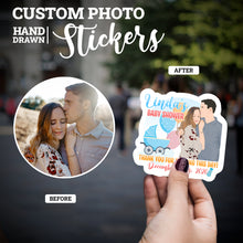 Load image into Gallery viewer, Create your own Custom Stickers for Thank You for Sharing Day Baby Shower
