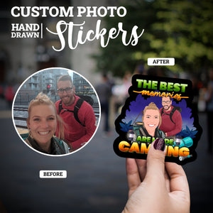 Create your own Custom Stickers for The Best Memories Are Made Camping