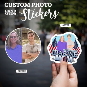 Create your own Custom Stickers for United States Marine Mom