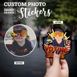Create your own Custom Stickers for Voting Rocks