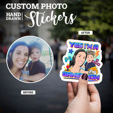 Load image into Gallery viewer, Create your own Custom Stickers for Yes Im a Gamer
