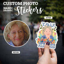 Load image into Gallery viewer, Personalized Stickers for this Grandma is Fabulous
