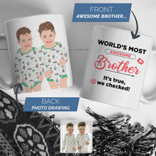 Load image into Gallery viewer, Create your own personalised Worlds Best Brother Mug
