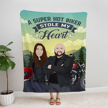 Load image into Gallery viewer, Custom Biker Blanket Stickers Personalized
