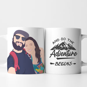 Custom Couples Mug Stickers Personalized