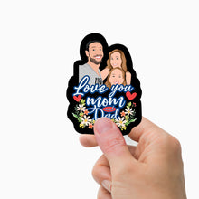 Load image into Gallery viewer, Custom Dad and Mom Stickers Personalized
