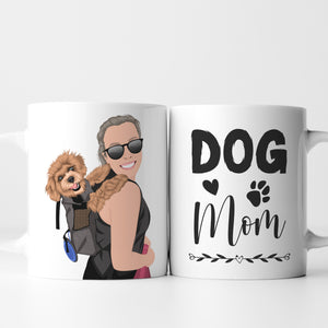 Custom Dog Mom Mug Stickers Personalized