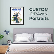 Load image into Gallery viewer, Custom Drawings From Photos of Dad Hero Frames
