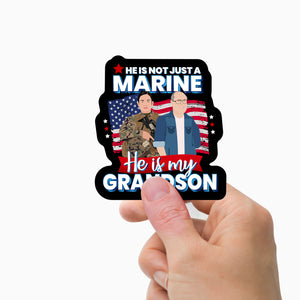 Custom Marine Grandson Stickers Personalized