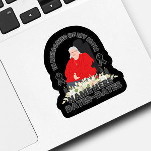 Custom Mom Memorial Sticker designs customize for a personal touch