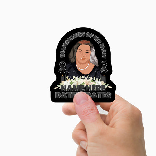 Custom Mom Memorial Stickers Personalized