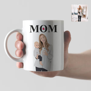 Custom Mom Mug Sticker designs customize for a personal touch