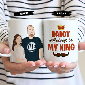 Custom My King Dad Coffee Mug