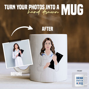 Custom Nurse Mug Sticker designs customize for a personal touch