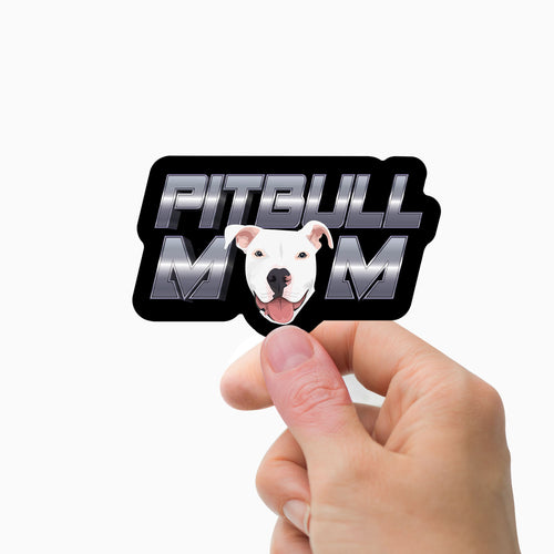Custom Pitbull Mom Stickers Personalized