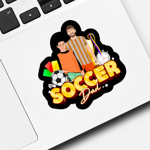 Custom Soccer Dad  Sticker designs customize for a personal touch