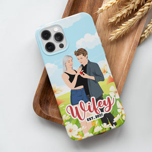 Custom Wifey phone case personalized for a bridal shower