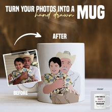 Load image into Gallery viewer, Custom drawing Crazy Grandson MugCustom drawing Crazy Grandson Mug
