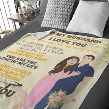 Load image into Gallery viewer, Custom hand drawn blanket To My Husband personalized
