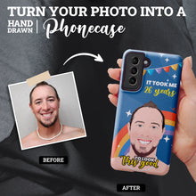 Load image into Gallery viewer, Custom hand drawn phone case personalized for Birthday
