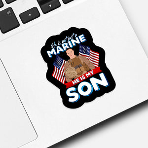 Custom my son is a marine  Sticker designs customize for a personal touch
