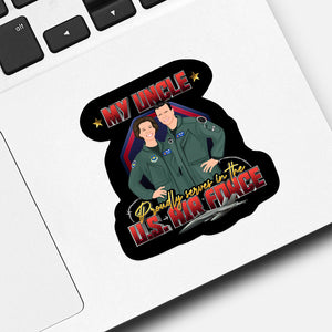 Custom My Uncle served on air force  Sticker designs customize for a personal touch