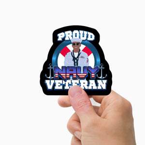 Custom Navy Veteran Stickers Personalized