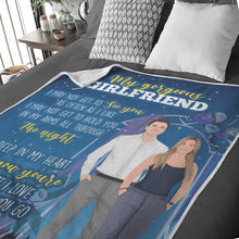 Load image into Gallery viewer, Custom throw blanket personalized for girlfriend
