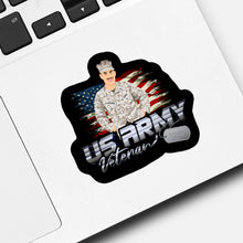 Load image into Gallery viewer, Custom Us Army Veteran Sticker designs customize for a personal touch
