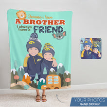Load image into Gallery viewer, Customize Name Fleece Throw Blanket Gift

