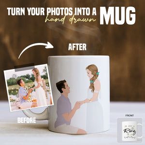 Customized Mug Personalized Mug Bridal Mug Engagement Gift