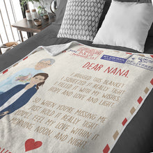 Load image into Gallery viewer, Customized throw blanket gift for your grandma
