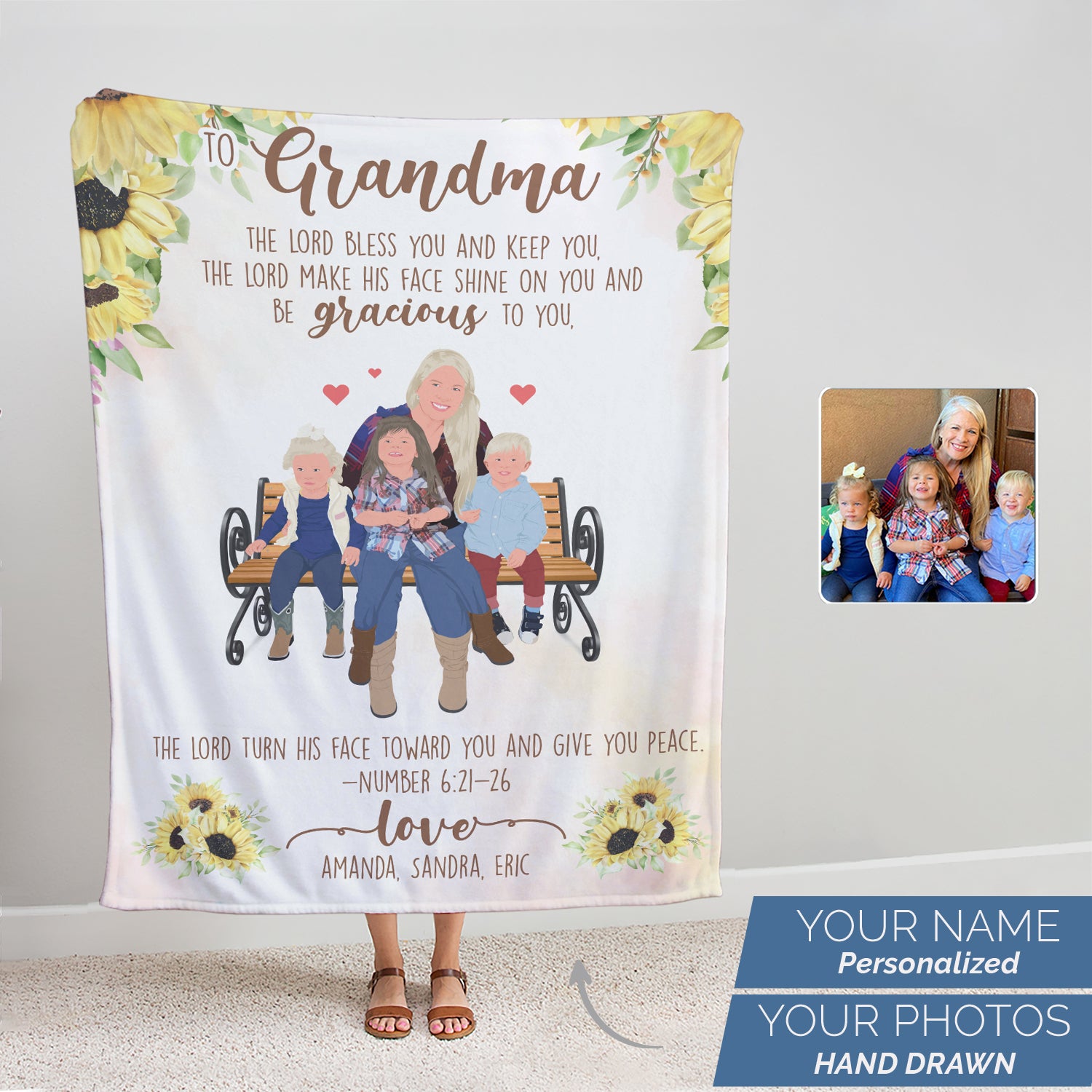 Grandma Gifts Blanket, Gifts for Grandma Throw Blanket Grandma Birthday  Gifts, Great Grandma Gifts from Grandchildren, Best Grandma Gift Ideas