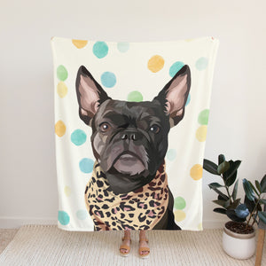 Custom Pet Blanket - Photo Drawing