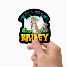 Load image into Gallery viewer, Dog Memorial Stickers Personalized
