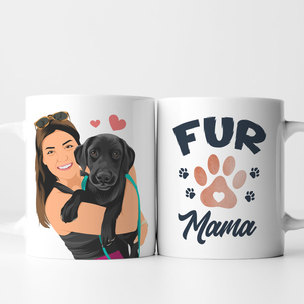 Dog Mom Mug Stickers Personalized