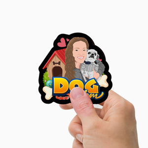 Dog Mom Stickers Personalized