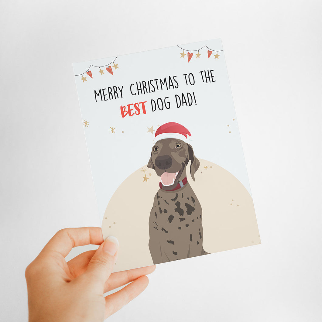 Dog Xmas Card Stickers Personalized